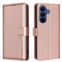 Étui portefeuille RFID en cuir pour Samsung Galaxy S26 Pro Edge S26 Ultra Plus A27 A37 A57 A17 A07 avec emplacements pour cartes et fonction support rabattable