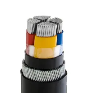11kv 120mm2 4 core armoured ALU xlpe pvc electrical power aluminium cable wire