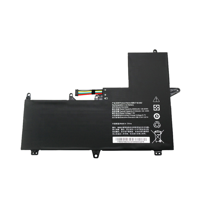 Socrates 5B10L54987 for XiaoXin Air 12 Laptop Battery Pack 7.6V 5000mAh 38Wh Lithium Ion Rechargeable for 6Y30 6Y54 Air 12