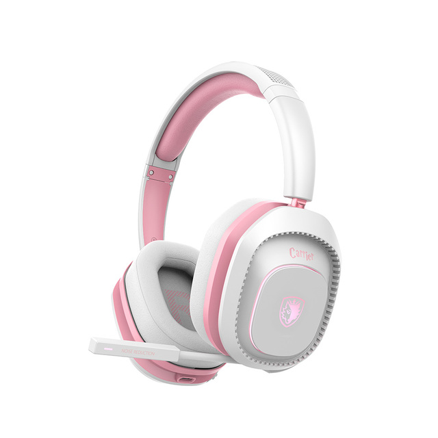 SADES Carrier Immersive Audio Low Latency Noise Cancelling Wireless Gaming Headset Headband Headphones for Pc Gamer