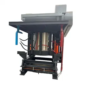 Newly designed electric metal gold mini induction vanadium smelting furnace Hydraulic Steel Shell Furnaces