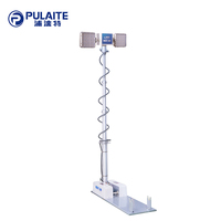Mât d'éclairage LED télescopique en aluminium de 2,5 m, 2x600W, lampe de travail rotative, DC 24V, pour le sauvetage des véhicules et l'éclairage de scène d'urgence