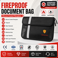 Sac de classement résistant à la chaleur, imperméable et ignifuge pour documents A4 et objets de valeur