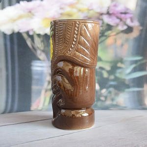 Long-Tongue Worriors Novedad Taza Tiki ecológica de cerámica 550ml para uso en fiestas - Product Image 5