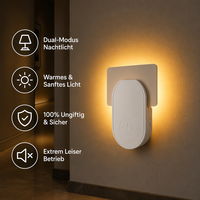 Piège à moustiques et à mouches électrique d'intérieur ABS avec lumière LED et veilleuse