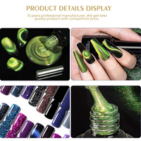 Vernis à ongles gel effet magique oeil de chat 12 couleurs couleur couche de base aimant haute brillance vernis à ongles gel brillant