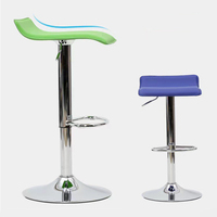 Tabouret de bar pivotant moderne personnalisé en cuir PU, dossier bas, chaise de salle à manger de cuisine avec vérin à gaz réglable pour plus de confort