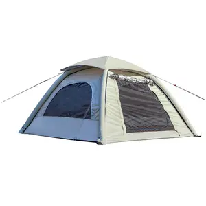 Tenda Kemah tiup luar ruangan 4 musim, tenda mewah dapat disesuaikan, tenda berkemah tahan air luar ruangan 4 musim