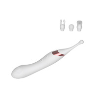Delove Clitoris Masturbatie Vibrator Massager Tweekoppige Multi-Frequentie Vibratie Pen Seksspeeltjes Voor Vrouwen