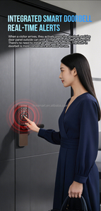 Serrures de porte intelligentes à écran tactile haute sécurité avec empreintes digitales, mot de passe intelligent, serrure numérique TTlock, application Tuya - Product Image 2
