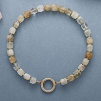 Collier ras du cou minimaliste fait main en pierre naturelle créative, zircon et cristal, plaqué or, en forme de cœur, pour usage quotidien spirituel