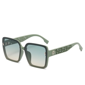 High Quality Trendy Sunglasses for Women Square <b>Frame</b> Anti-Ultraviolet Street Shot Glasses - Product Image 4