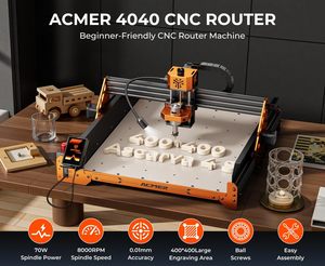 ACMER Ascarva 4S รองรับการอัพเกรดแกนหมุน 70W ถึง 500W เครื่องเราเตอร์กำลังสูงสำหรับงานกัดไม้ พลาสติก อะคริลิก MDF และงานแกะสลัก - Product Image 6