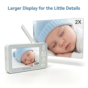 Monitor para Bebés de 7 Pulgadas con WiFi, Aplicación, Funciones de IA, Captura de Pantalla, Almacenamiento en Tarjeta SD, Cámara PTZ 720P, Audio Bidireccional, KT724W - Product Image 2