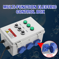 Sistem Filter Drum Combi terintegrasi Cowater untuk kolam Koi besar 220V garansi 1 tahun ruang UV & Bio otomatis