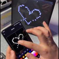 Écran LED Mosaic Bluetooth Pixel Rétro 4K HDR, Horloge d'animation créative, DIY transfrontalier, Luminosité 5000 cd/m², Utilisation intérieure