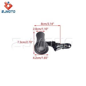 Luz intermitente de señal de giro ámbar negro para motocicleta Harley Softail Dyna Touring Chopper Bobber <span class=keywords><strong>Cafe</strong></span> <span class=keywords><strong>Racer</strong></span> - Product Image 2