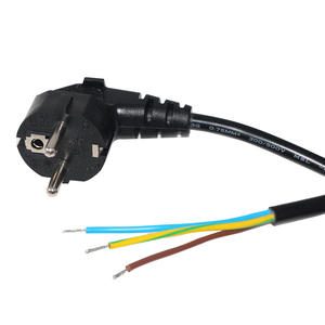 Cable de Alimentación con Certificado <span class=keywords><strong>VED</strong></span> de 3*0.75mm, 220v, Enchufe Europeo de 3 Pines, con Terminales Desnudos y Estañados para Computadoras Portátiles - Product Image 4