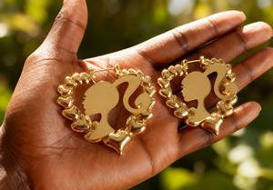 Personal isierte benutzer definierte Zeichentrick figur Twist Ohrring benutzer definierte Name Bambus Creolen für Frauen Mädchen benutzer definierte Creolen - Product Image 3