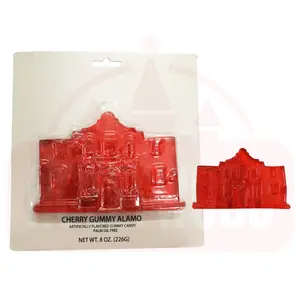 Holeywood 3D Gummy Candy Alamo Architecture 227g Jumbo Box Pack Mixed Fruit Flavored Halal Gummy Sweet and Fruity Taste