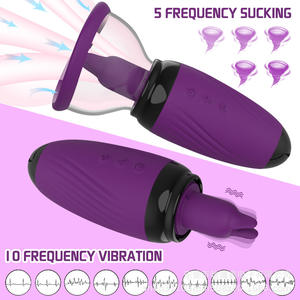 Femmina orecchio di coniglio ventosa ventosa uovo multi-frequenza di aspirazione lingua licker clitoride capezzolo orgasmo masturbazione sesso vibratore ma - Product Image 2