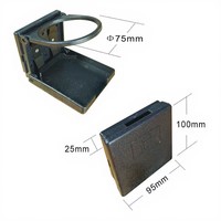 Support de tasse pliable pour voiture, anneau de 75 mm, support de bouteille pliable pour camping-car, accessoire intérieur de voiture