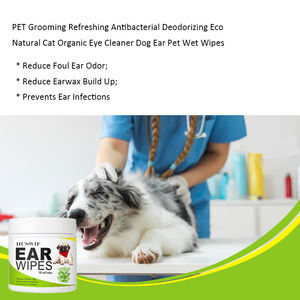 <span class=keywords><strong>Dog</strong></span> <span class=keywords><strong>Ear</strong></span> Cleaner Finger Wipes-Nettoyant otic pour chiens pour arrêter les démangeaisons des oreilles et les <span class=keywords><strong>infections</strong></span> à l'aloès et à l'eucalyptus - Product Image 2