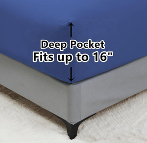 1500 iplik sayısı 4-Piece kolay Fit çift fırçalanmış konfor ve stil için nevresim takımı üç satır nakış çarşaf - Product Image 6