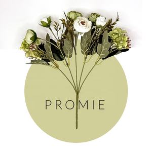 Bouquet artificiale europeo fiore di rosa di seta piccolo Ranunculus Bouquet Flores per arredamento - Product Image 2