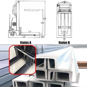 CTD alat pengangkat tiang ganda, dioperasikan baterai hidrolik semi-elektrik 2ton 1ton - Product Image 2