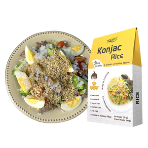 Riz konjac humide biologique à faible teneur en glucides et faible en calories, adapté aux diabétiques, vente en gros d'usine en Chine