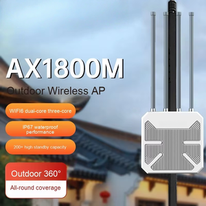 AX1800 Outdoor WiFi 6 Punto de acceso inalámbrico de doble banda PoE IP67 Omnidireccional para hoteles Zonas rurales Cortafuegos de pesca - Product Image 4