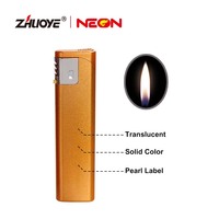 Allume-gaz électronique jetable avec logo personnalisé ISO Design moderne en plastique rechargeable pour fumer une cigarette
