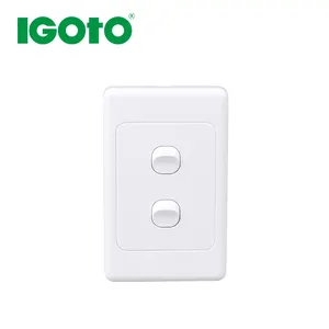 AS304S-V Australian/American/European/Chinese Standard 2 Gang modern colored new design wall switch