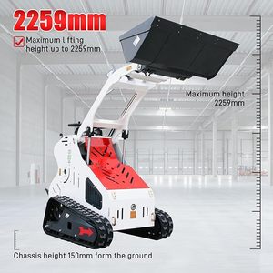 Envío Gratis Mini Minicargadora 360 EPA China Barata 900kg Maquinaria de Movimiento de Tierras para Granja - Product Image 4