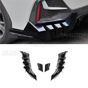 Car Rear Bumper Lip Splitter Body Kit for Honda Civic 2016-2021 Hatchback Mugen Style Bumper <b>Protector</b> <b>Corner</b> Trim Body Kit - Product Image 2