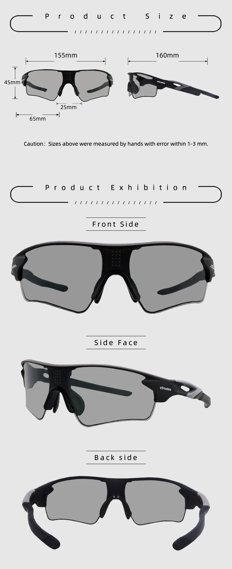New Arrival Wicue eShades  LCD Sunglasses Automatic Dimming At 0.1S  outdoor light control