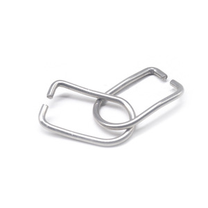 Stainless Steel Wire Forming <b>Clip</b> Carbon Steel Oval <b>Buckle</b> Runway Type Silver Carabiner for Bags Cars & - Product Image 5