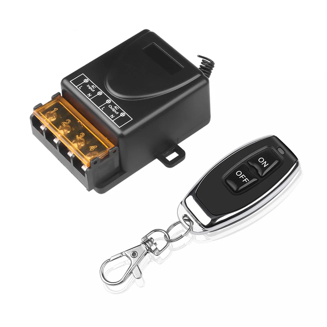 220V 30A 433MHz Relay Wireless RF Remote Control Switch 1 Transmitter+ 1 Receiver Remote Controller