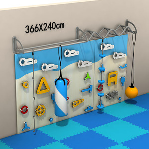 Moetry - Estructura de Escalada de Madera para Interiores, Equipo de Ejercicio Infantil, Barras de <span class=keywords><strong>Gimnasia</strong></span>, Escalador de Pared, Gimnasio en Casa para Niños - Product Image 5
