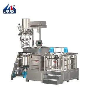 FULUKE SUS316 double jacketed mixing tank perfume mixing tank mayonnaise cream butter vacuum making machine glass reactor