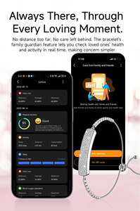 Bracelet intelligent <span class=keywords><strong>de</strong></span> luxe pour femmes OEM, équipé d'un moniteur <span class=keywords><strong>de</strong></span> fréquence cardiaque et d'une fonction <span class=keywords><strong>de</strong></span> surveillance <span class=keywords><strong>du</strong></span> <span class=keywords><strong>cycle</strong></span> physiologique élégante - Product Image 2