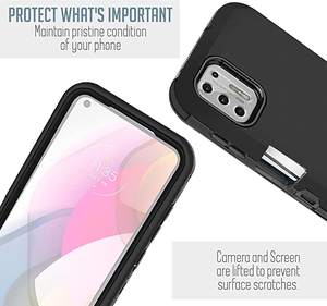<span class=keywords><strong>Coque</strong></span> de protection pour Moto G stylet 5G 4G Edge Play Power Pure 2021 2022 avec Clip de ceinture couverture antichoc robuste - Product Image 4
