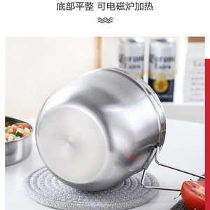 Boîte à lunch ronde en acier inoxydable 1400 ml avec couvercle, compartiment divisé, compatible micro-ondes, pour étudiants et adultes - Product Image 4
