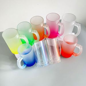 Verre à café 16 oz, tasse à bière multicolore pour sublimation thermique - Product Image 1