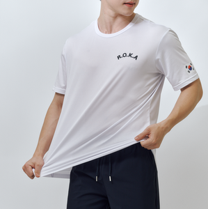 ROKA Korea Camiseta de manga corta de malla transpirable de secado rápido, ligera, para entrenamiento táctico, deportes, gimnasio, para hombre - Product Image 3