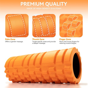 Rouleau de massage en mousse haute densité pour la relaxation des points de déclenchement myofasciaux, le fitness, le yoga, le Pilates et le massage des tissus profonds - Product Image 2
