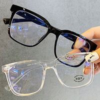 Gafas Ópticas Cuadradas de Moda 2025 al por Mayor con Logotipo Personalizado para Hombre y Mujer, Monturas TR90 con Protección Anti Luz Azul