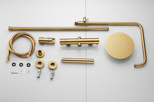Sistema <span class=keywords><strong>doccia</strong></span> moderno <span class=keywords><strong>con</strong></span> termostato a barra tonda in plastica, miscelatore a termostato <span class=keywords><strong>e</strong></span> <span class=keywords><strong>soffione</strong></span> a soffitto. - Product Image 6