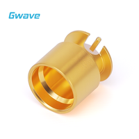 Connecteur RF mâle en laiton plaqué or Gwave GPO-JHD103-S 50 Ohm conforme RoHS pour PCB SMT DC-26.5GHz